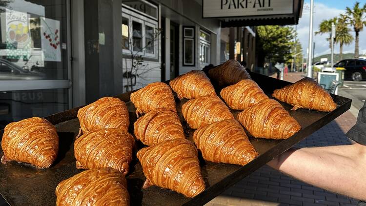 Tray of croissants