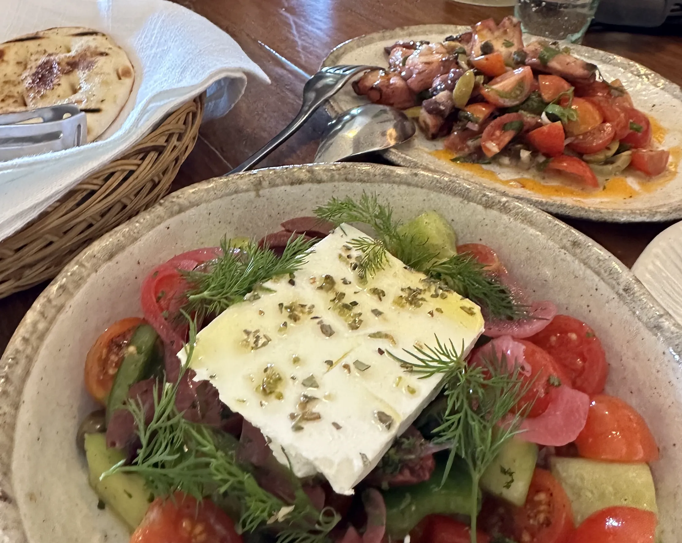 Greek salad at Ikaria Bondi