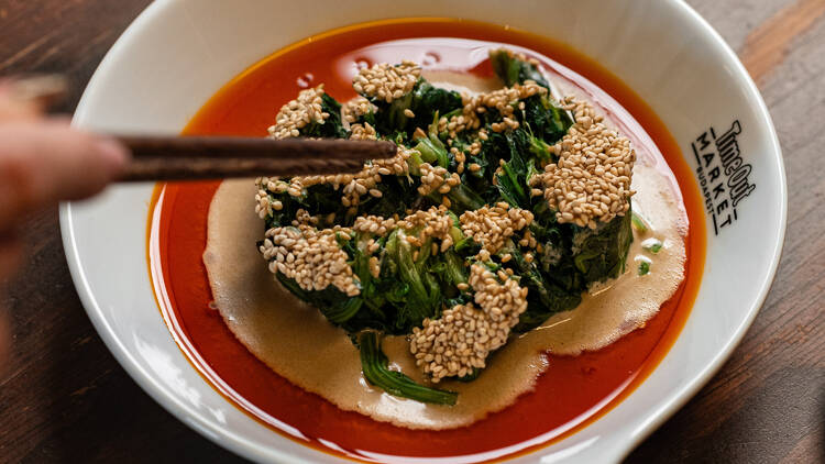 101 Bistro -The spicy Sichuan Spinach