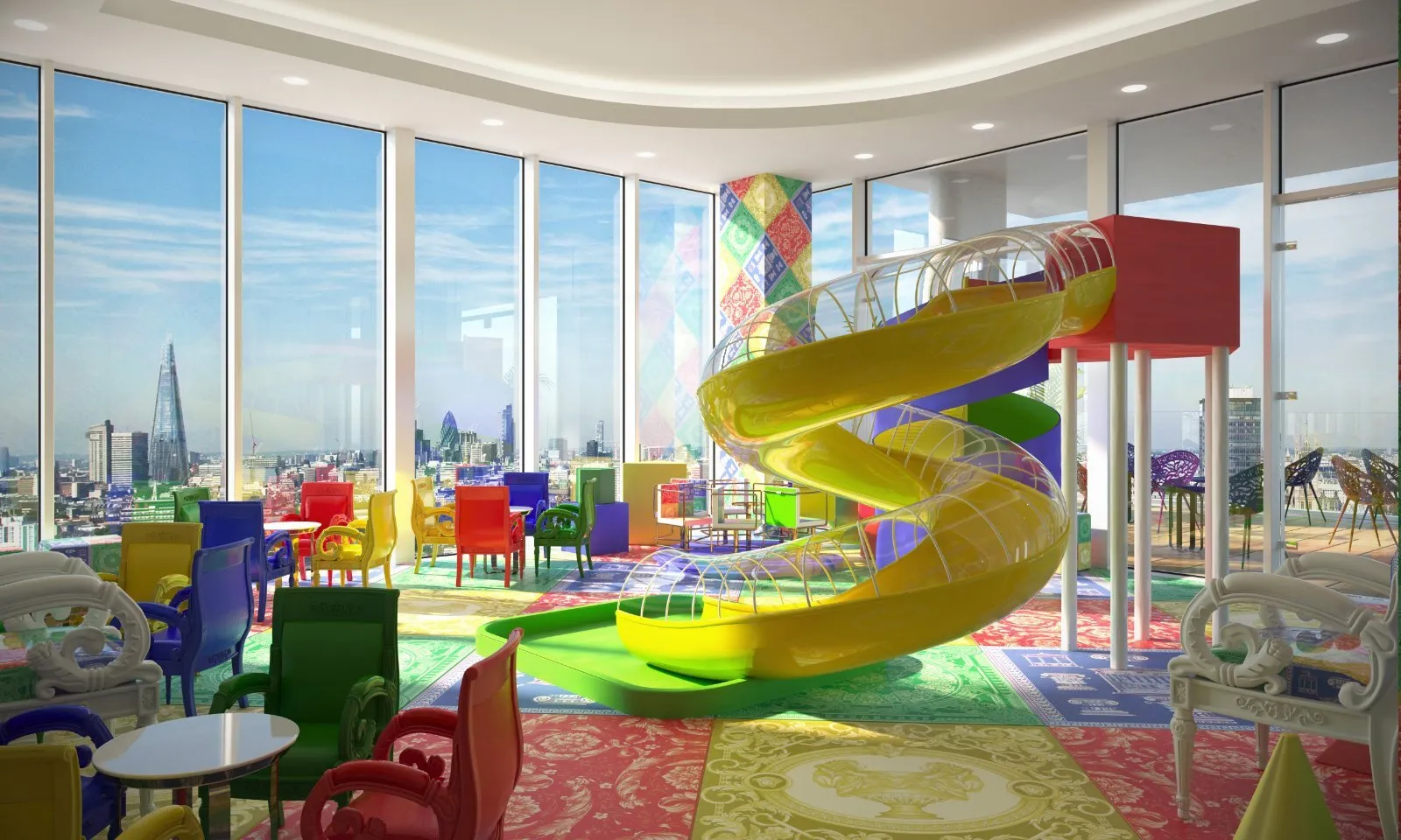 DAMAC Tower Nine Elms Versace Penthouse kids playroom