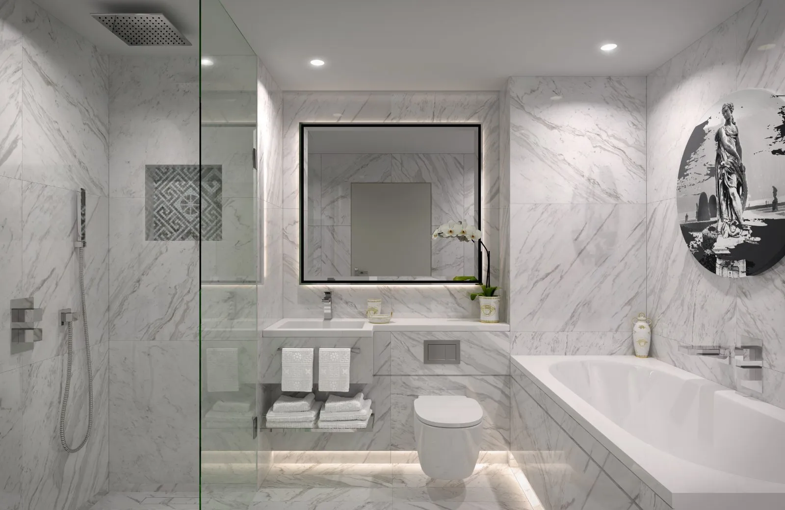 DAMAC Tower Nine Elms Versace Penthouse bathroom