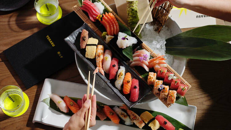 Japanese sashimi platter