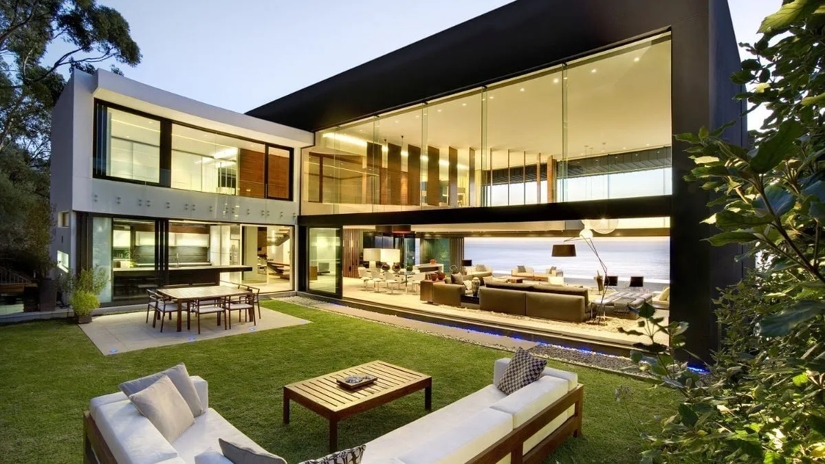 A 16-metre heated infinity pool spills out toward the Atlantic Ocean