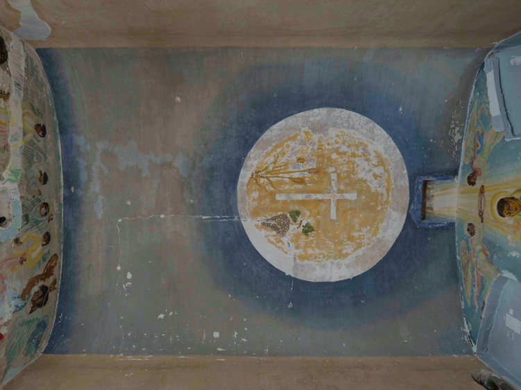 Així estan quedant les pintures d’aquesta capella oculta a La Model després dels treballs de restauració
