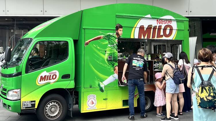 Sip free Milo and shop local-inspired tees at Adidas Orchard