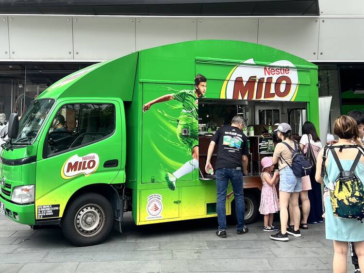 Sip free Milo and shop local-inspired tees at Adidas Orchard