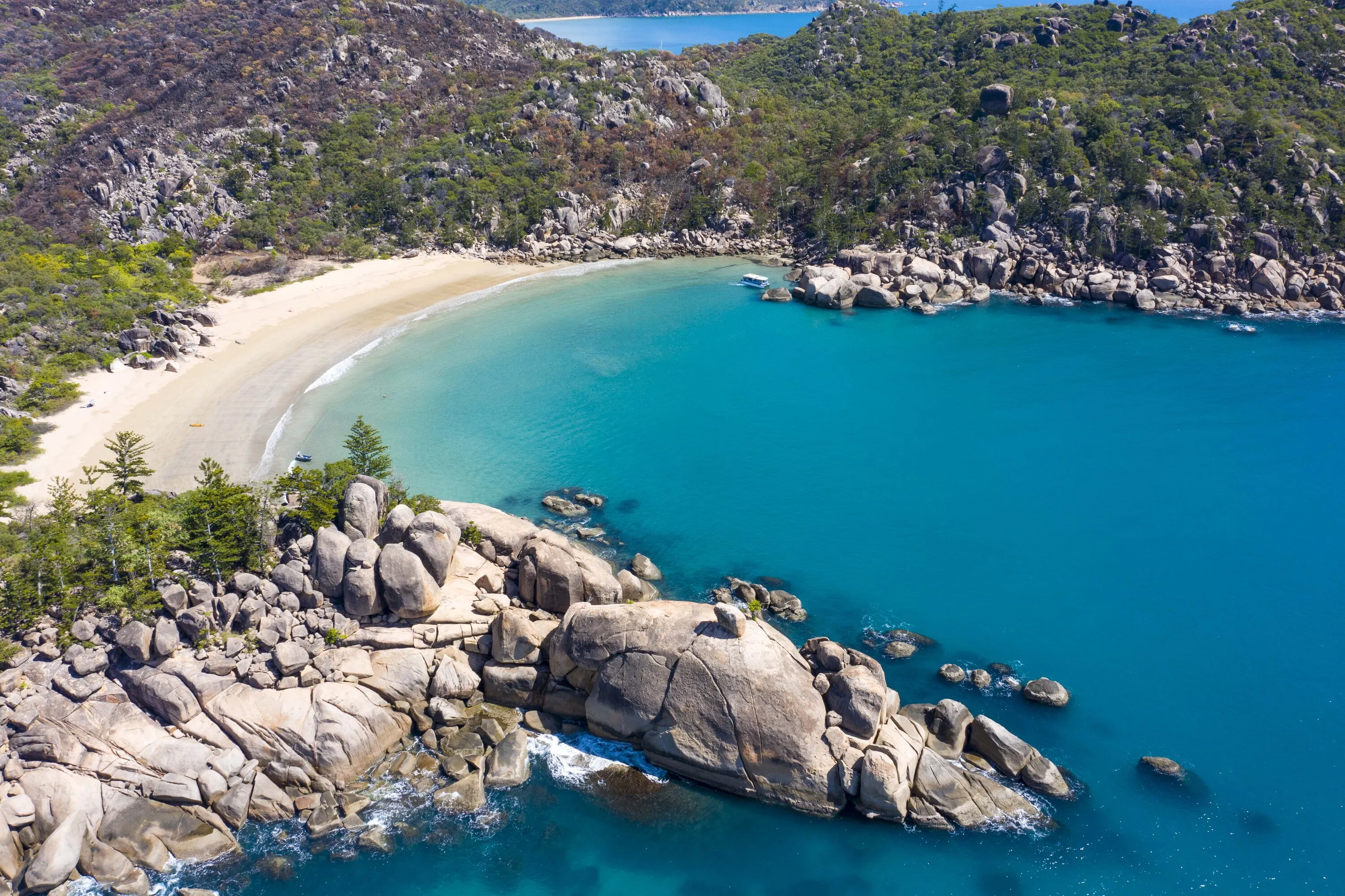 Aerial view of beach