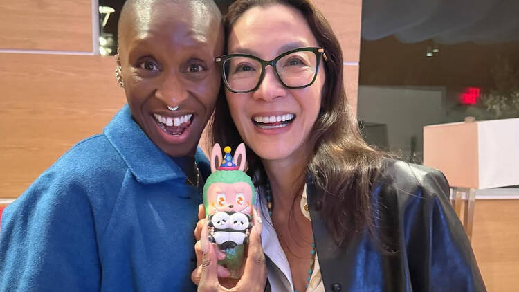 Michelle Yeoh Cynthia Erivo Labubu