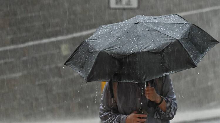 HONG KONG-CHINA-WEATHER-RAINSTORM