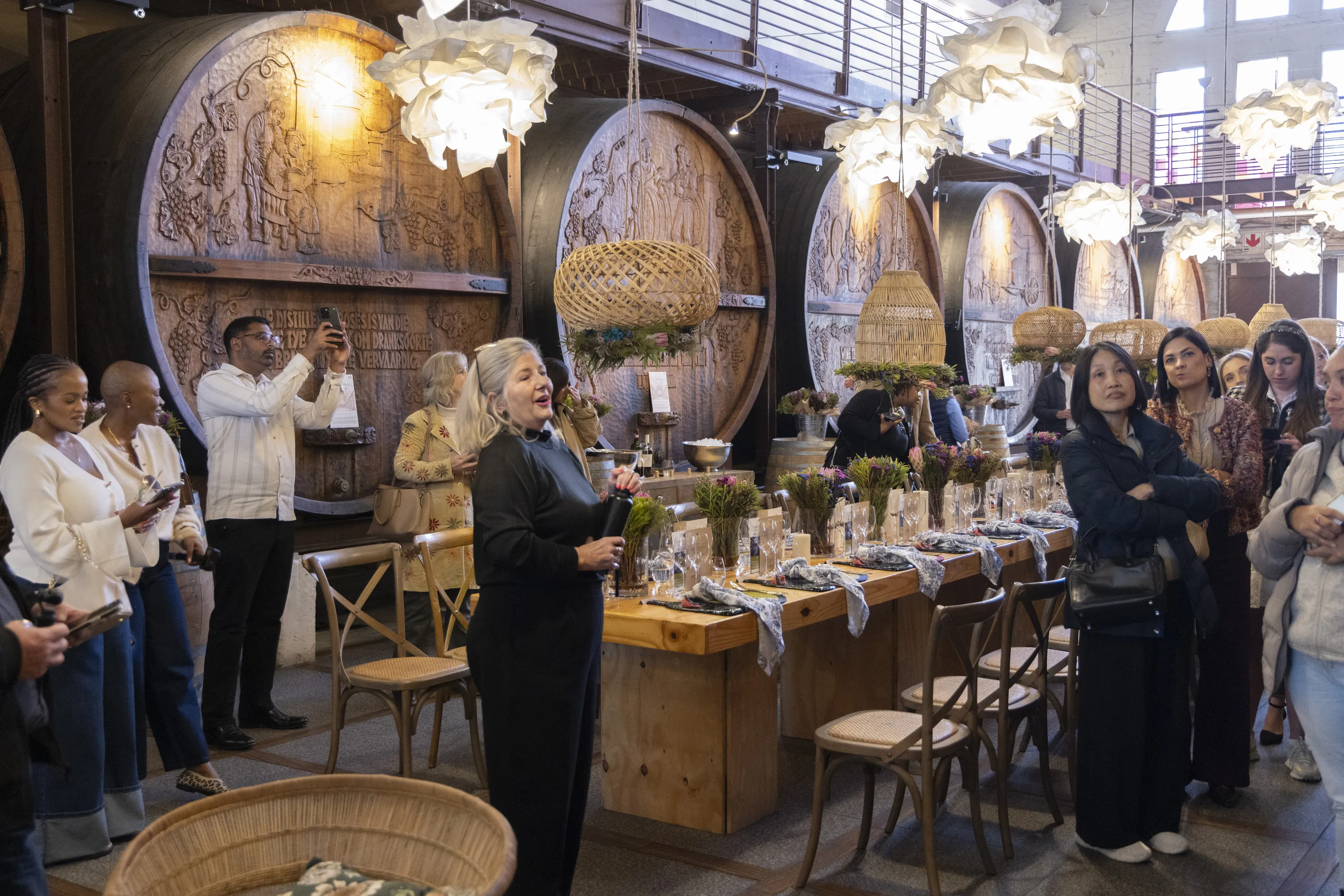 The cellar, while stunning to experience, is of course also fully functional as a working cellar.