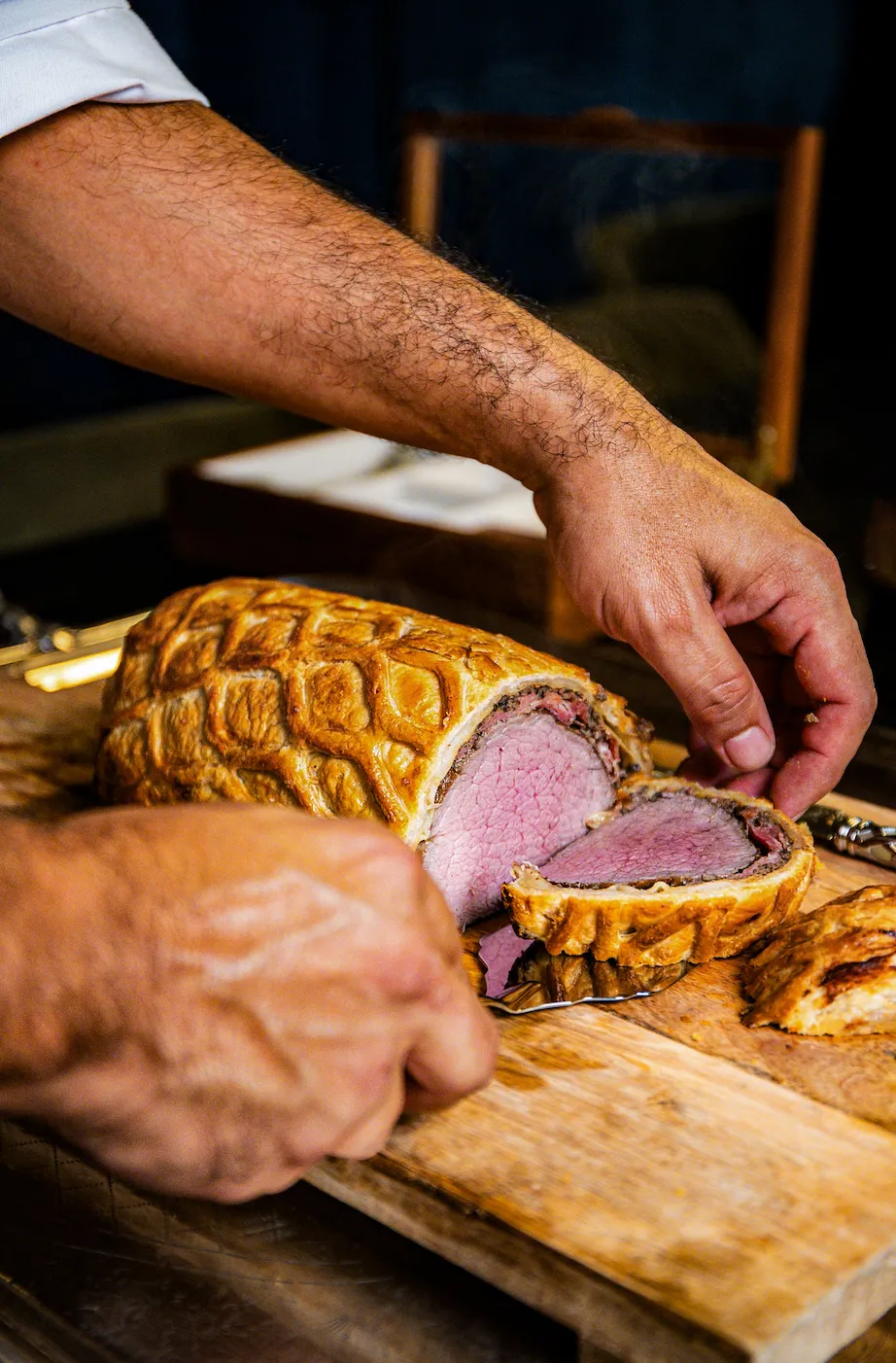 O icónico bife Wellington do Cafeína
