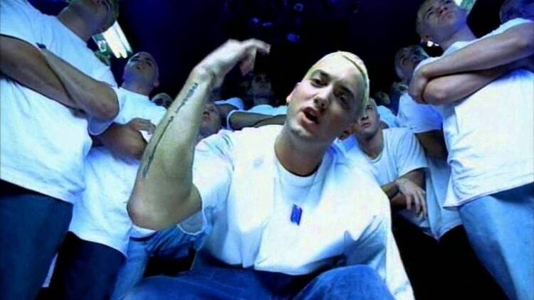 Eminem in "The Real Slim Shady" music video