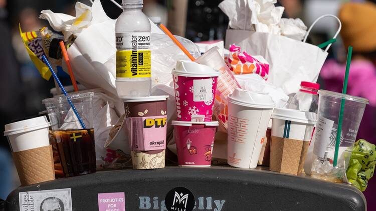 A pile of trash in New York City