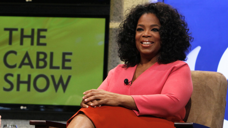 Oprah smiling