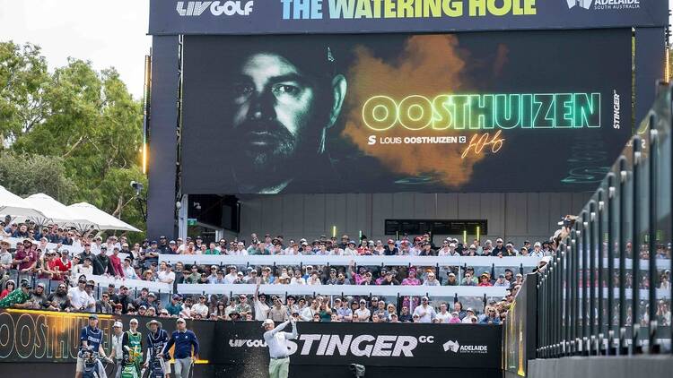 Stinger GC Captain Louis Oosthuizen, seen here at LIV Golf Adelaide, will play in front of a home crowd at LIV Golf South Africa in March 2026 