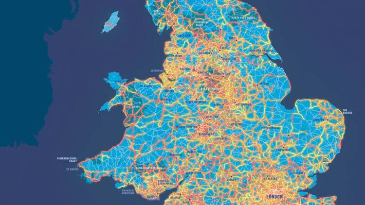 Walking map with 10,000 new routes