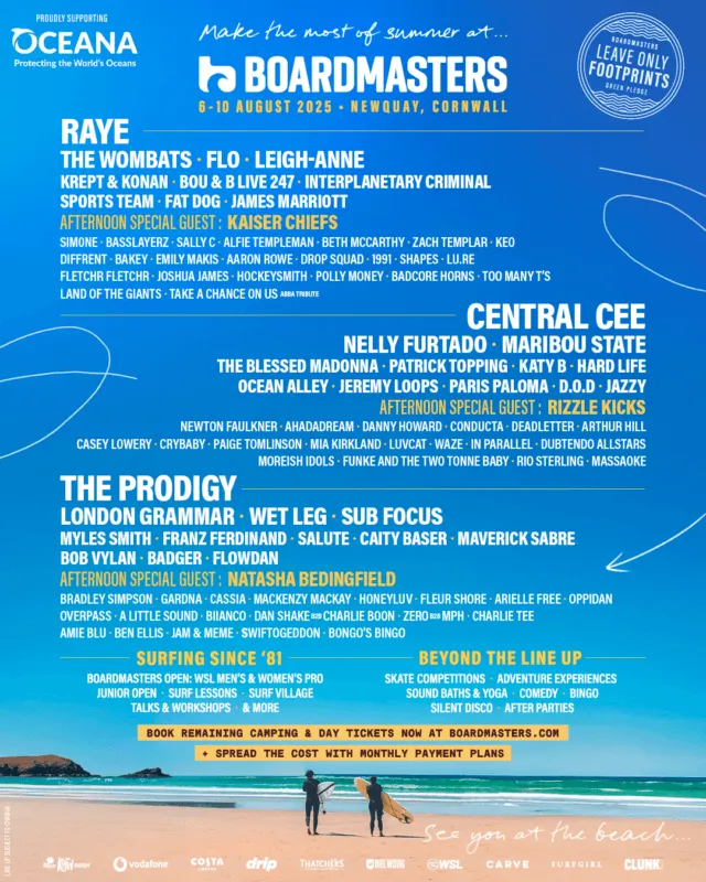 The Boardmasters poster for 2025