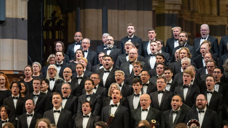 The choir during Haydn's The Creation by the Royal Melbourne Philharmonic.