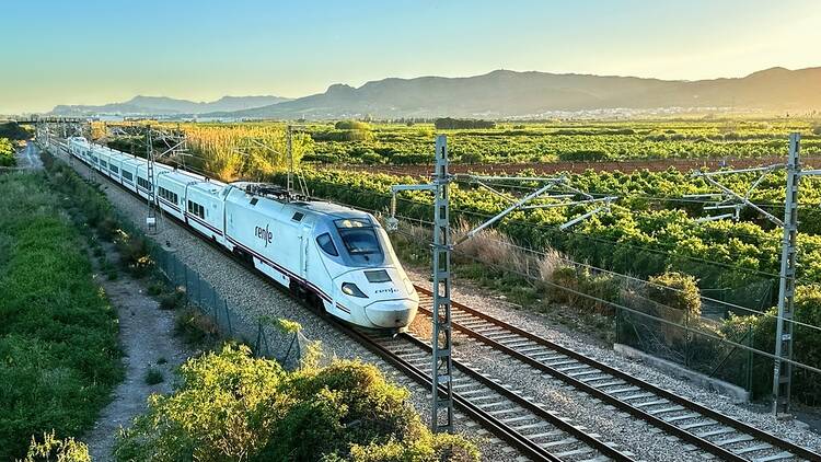 A RENFE train in Spain