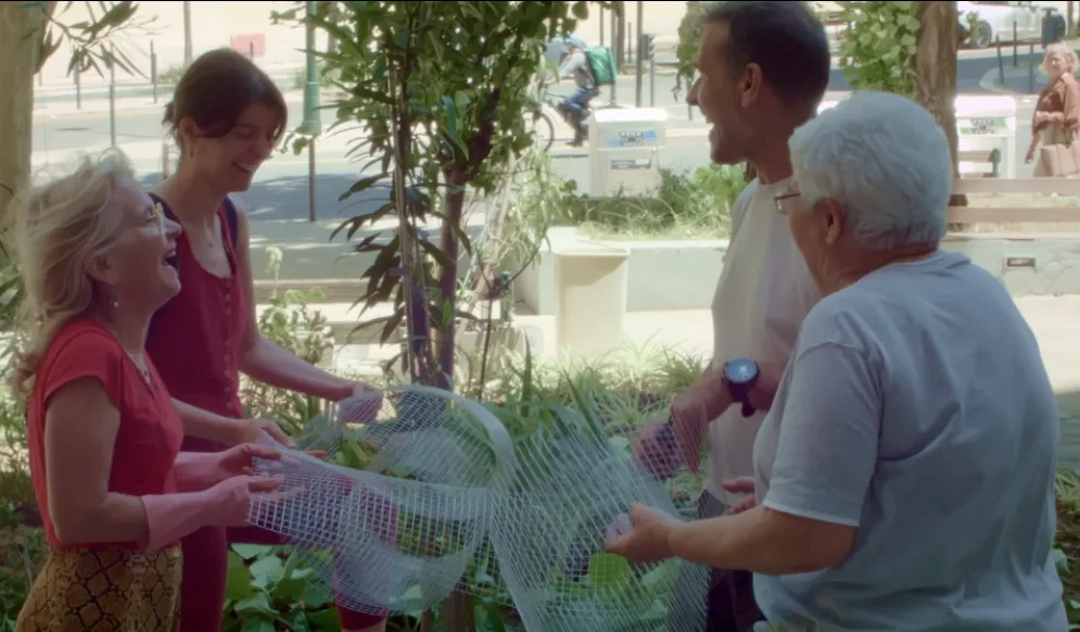 Acção de plantação na Rua Visconde de Santarém, em Maio