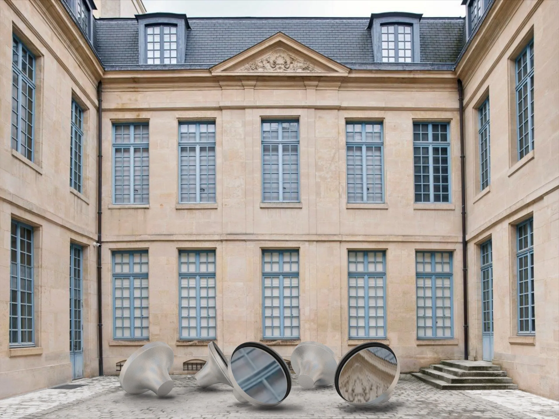 Les « Spinning Mirrors » de Sophie Taillet au musée de la Chasse et de la Nature