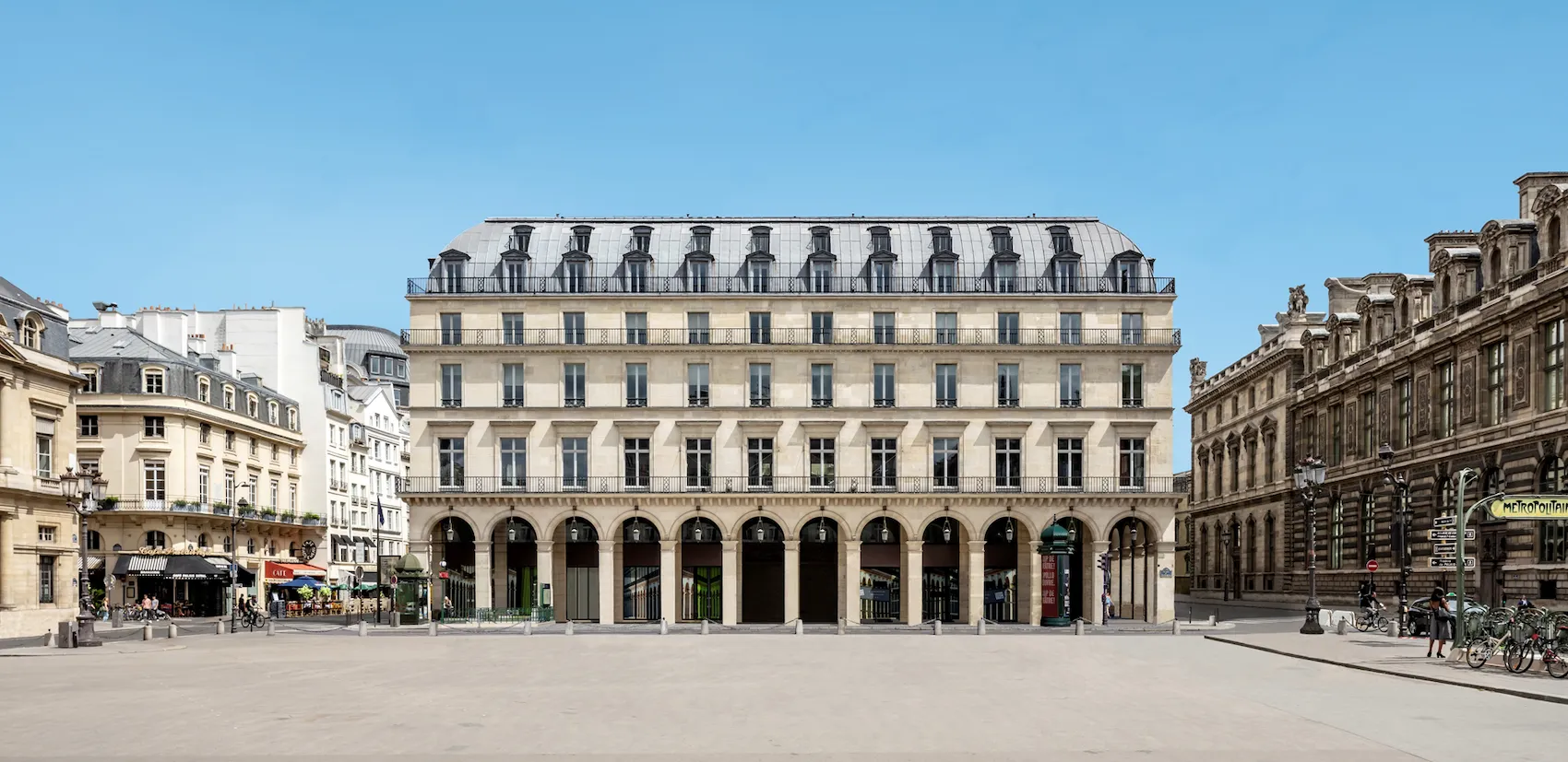Le bâtiment qui abritera la Fondation Cartier pour l’art contemporain à partir de 2025, situé place du Palais-Royal à Paris, dont l’architecture intérieure est signée par Jean Nouvel. Photo © Luc Boegly
