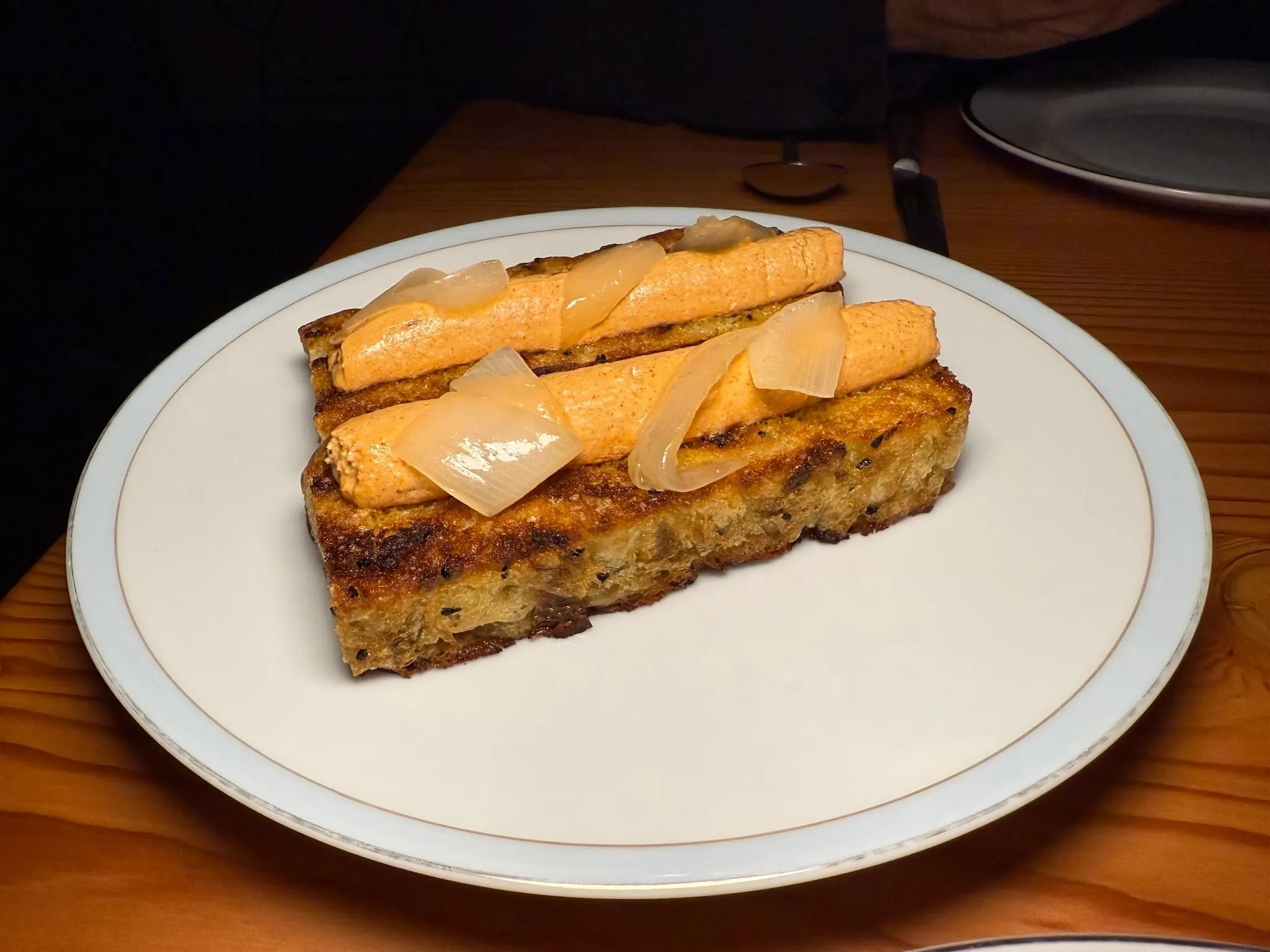 Onion bread at Baby Bistro