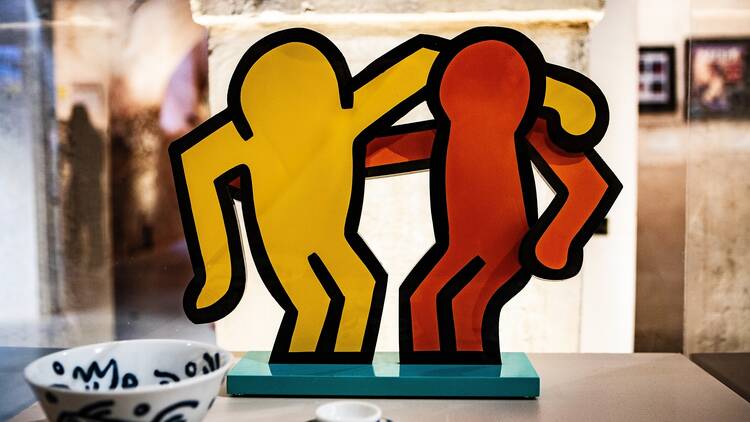 Exhibition of Keith Haring works in Parma, Italy