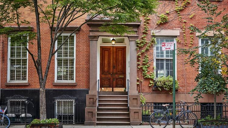 Brownstone building in NYC