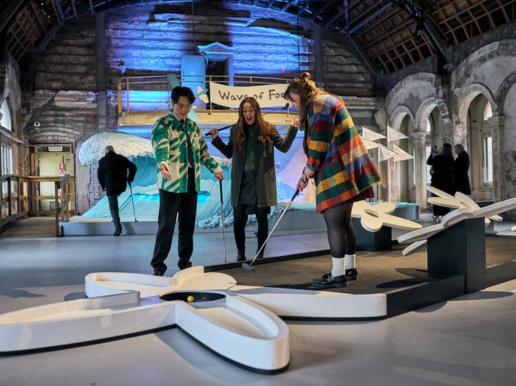 The Flinders Street Station Ballroom will transform into a mini golf course as part of Rising