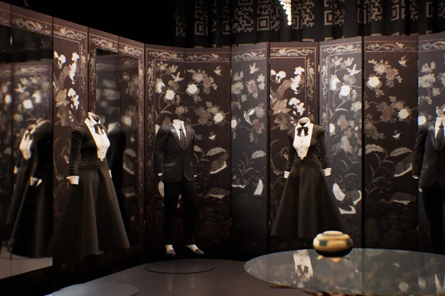 Les costumes imaginés par Chanel pour Le Bal de Paris © Blanca Li - VR BackLight Studio
