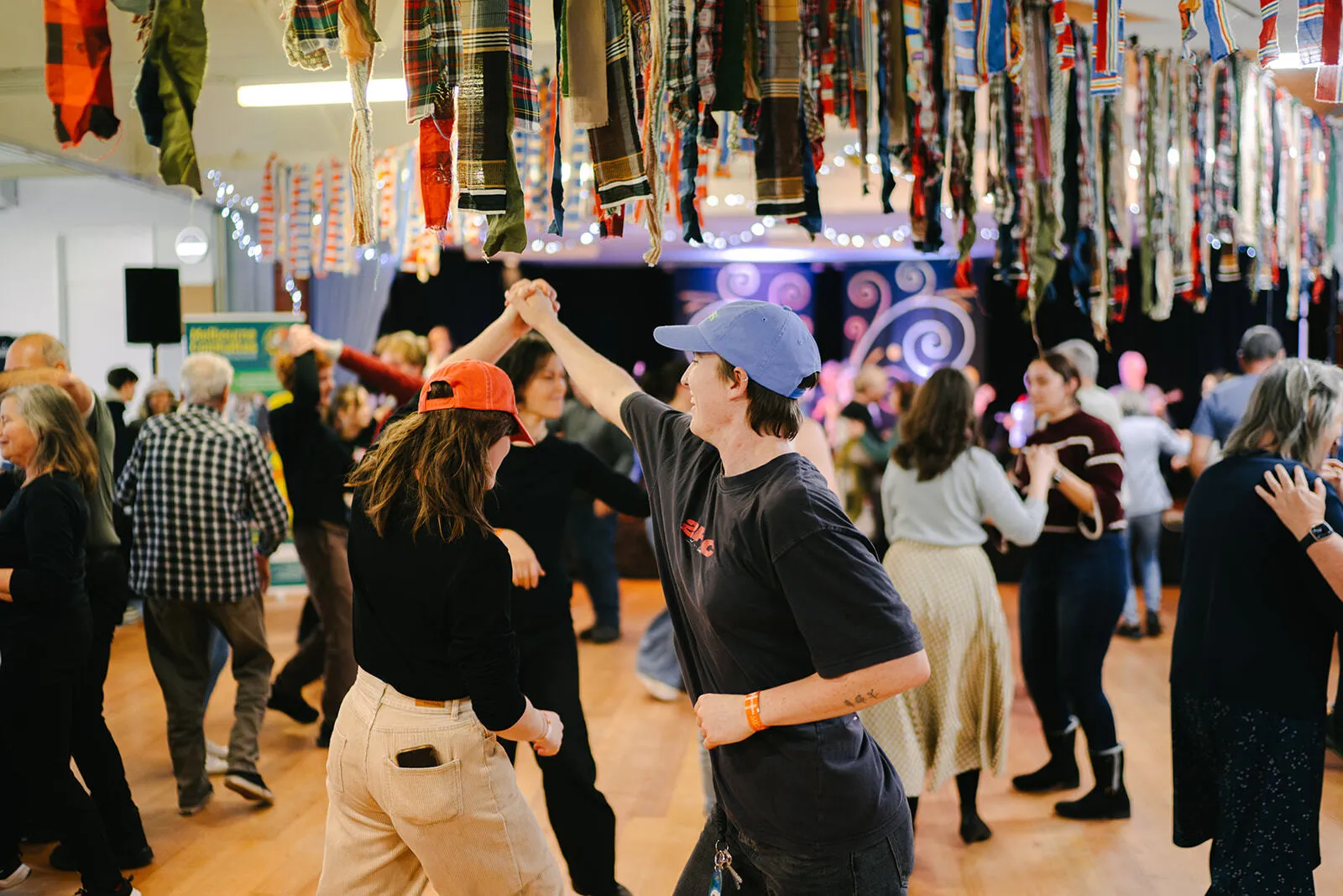 People dancing at the National Celtic Folk Festival.