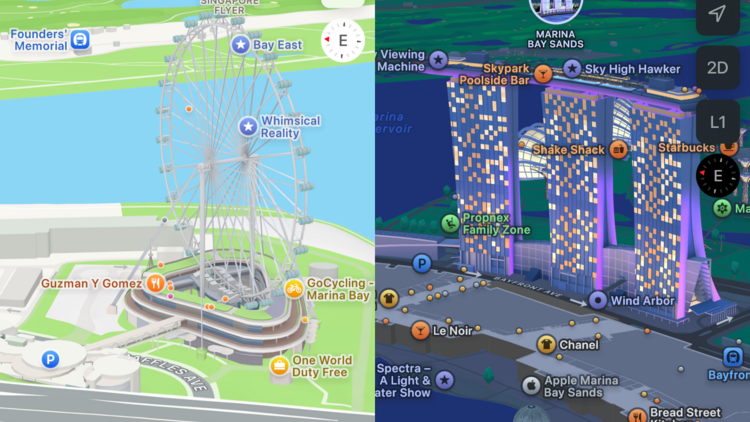 Apple Maps Detailed City Experience