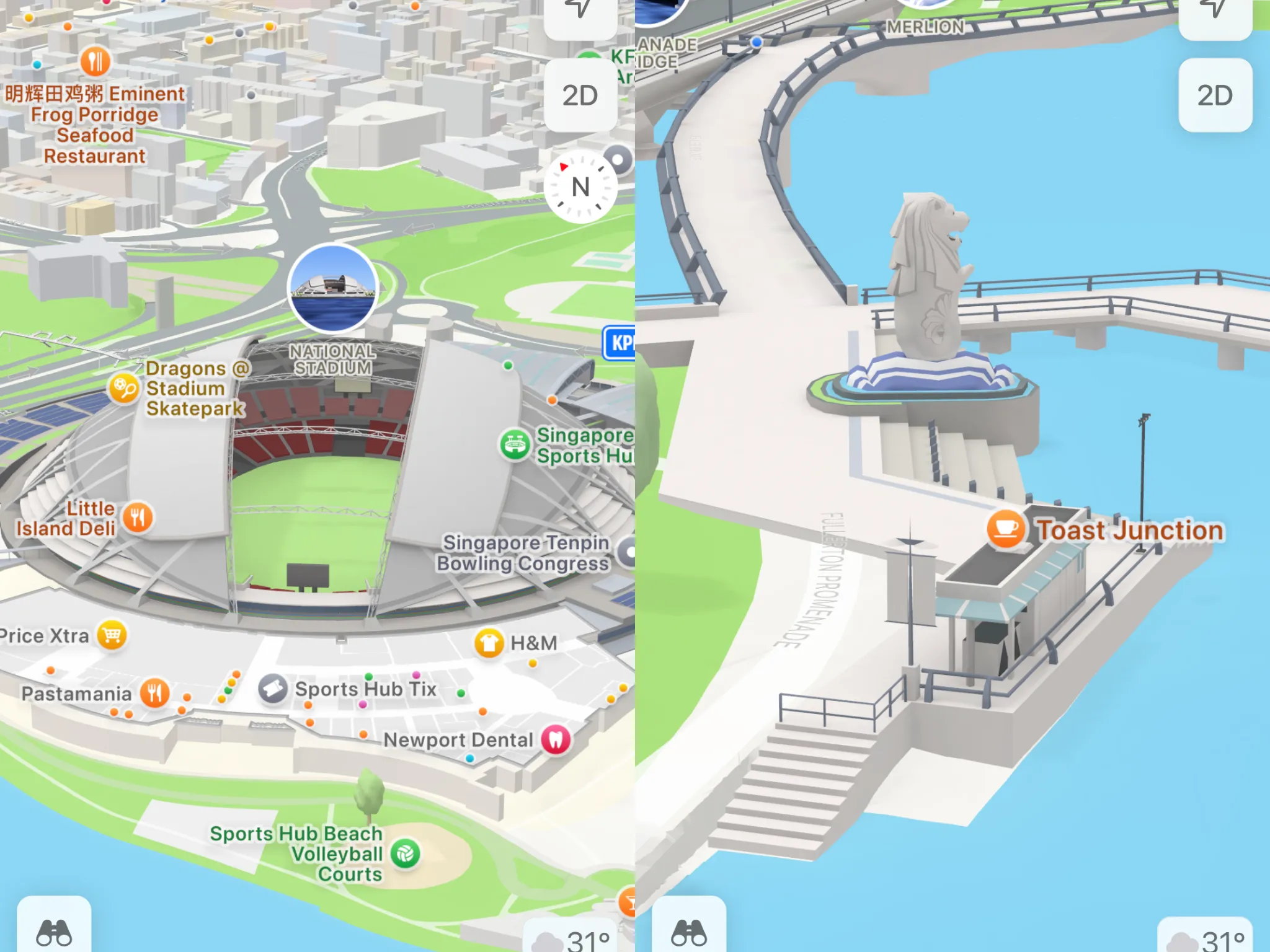 Apple Maps Detailed City Experience