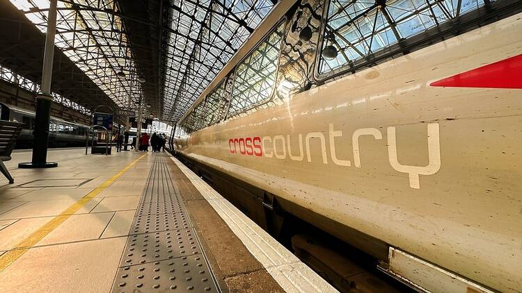 Cross Country train in Manchester, UK