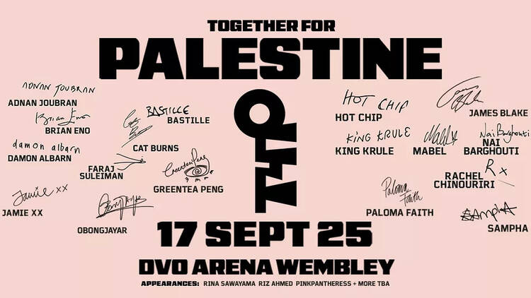 Together for Palestine OVO Wembley Arena lineup