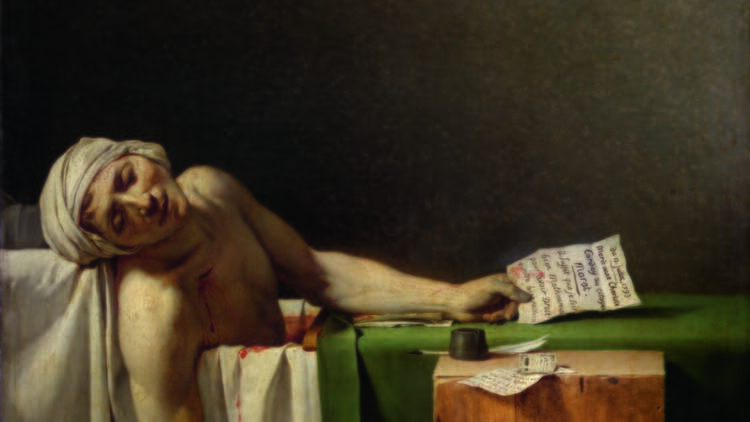 Marat assassiné © Musées royaux des Beaux-Arts de Belgique (Bruxelles), photo J. Geleyns