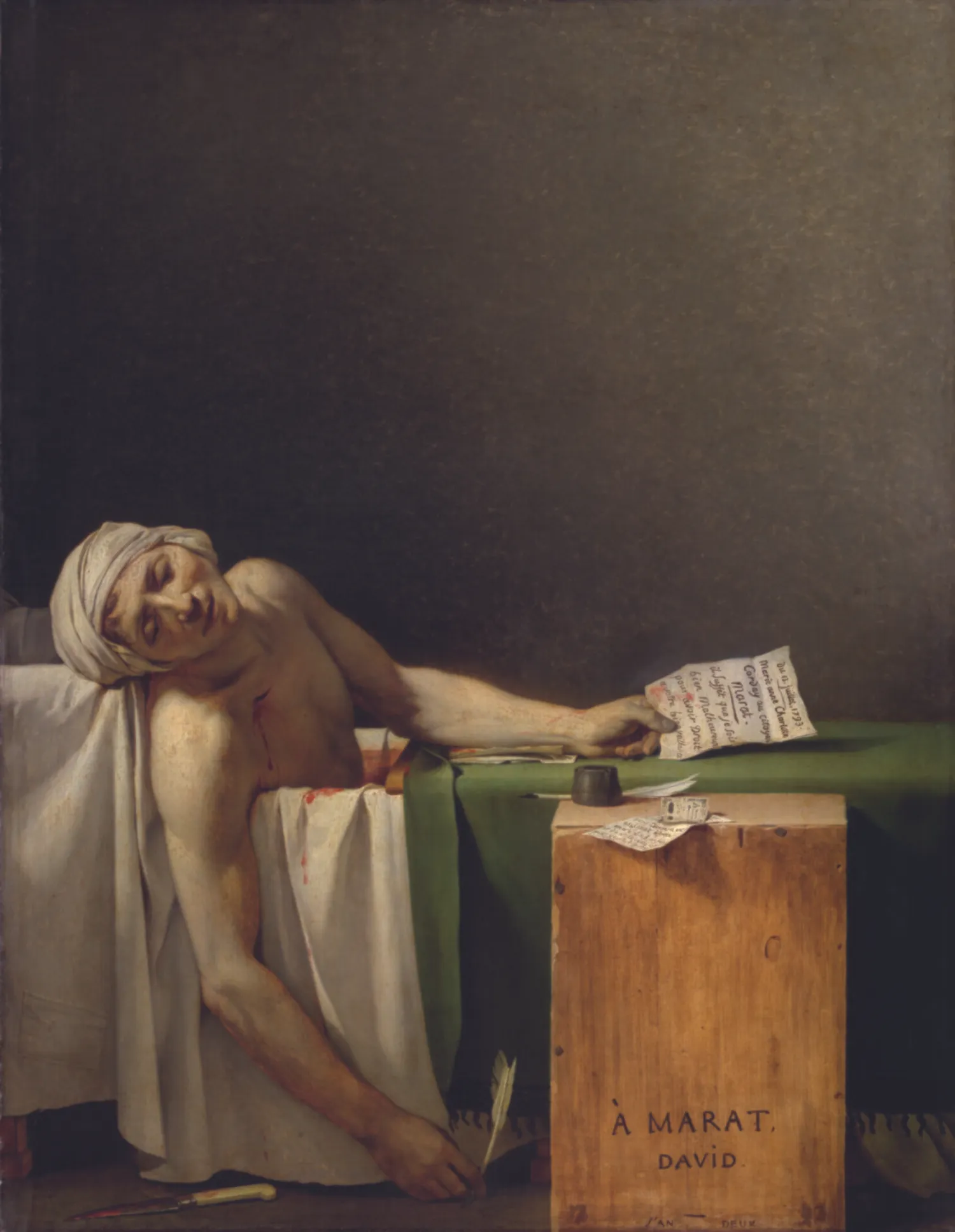 Marat assassiné © Musées royaux des Beaux-Arts de Belgique (Bruxelles), photo J. Geleyns