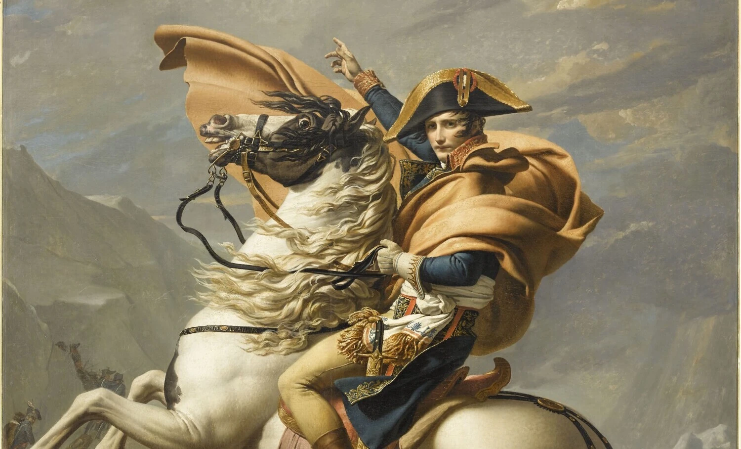 Bonaparte franchissant les Alpes au Grand Saint-Bernard &copy; GrandPalaisRmn (mus&eacute;es des ch&acirc;teaux de Malmaison et de Bois-Pr&eacute;au), Franck Raux