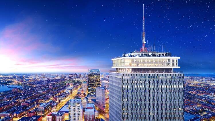 top of the Prudential Center Boston top of the Prudential Center Boston