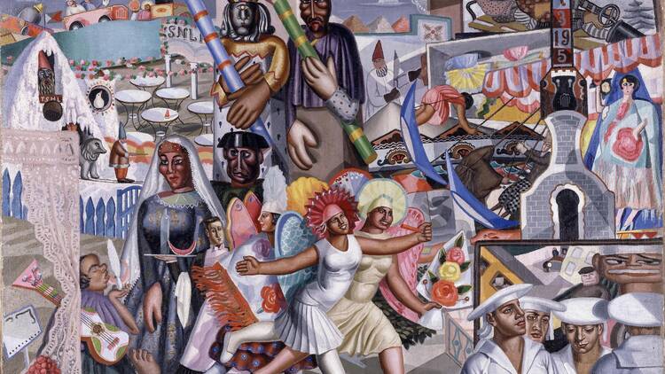 Maruja Mallo, La verbena, 1927. Museo Nacional Centro de Arte Reina Sofía © Maruja Mallo, VEGAP, Madrid, 2012