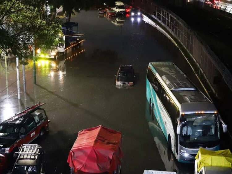 Estas son las afectaciones viales por fuertes lluvias en CDMX
