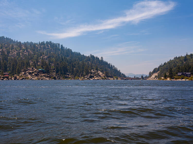 Admire the rocky shoreline at Boulder Bay