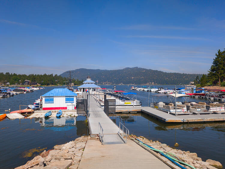 Explore Big Bear Lake by boat
