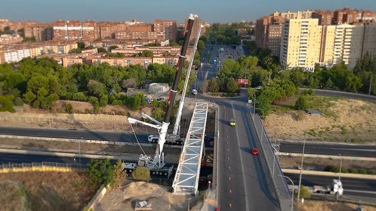 La nueva pasarela de Vallecas (foto: Ayuntamiento de Madrid).