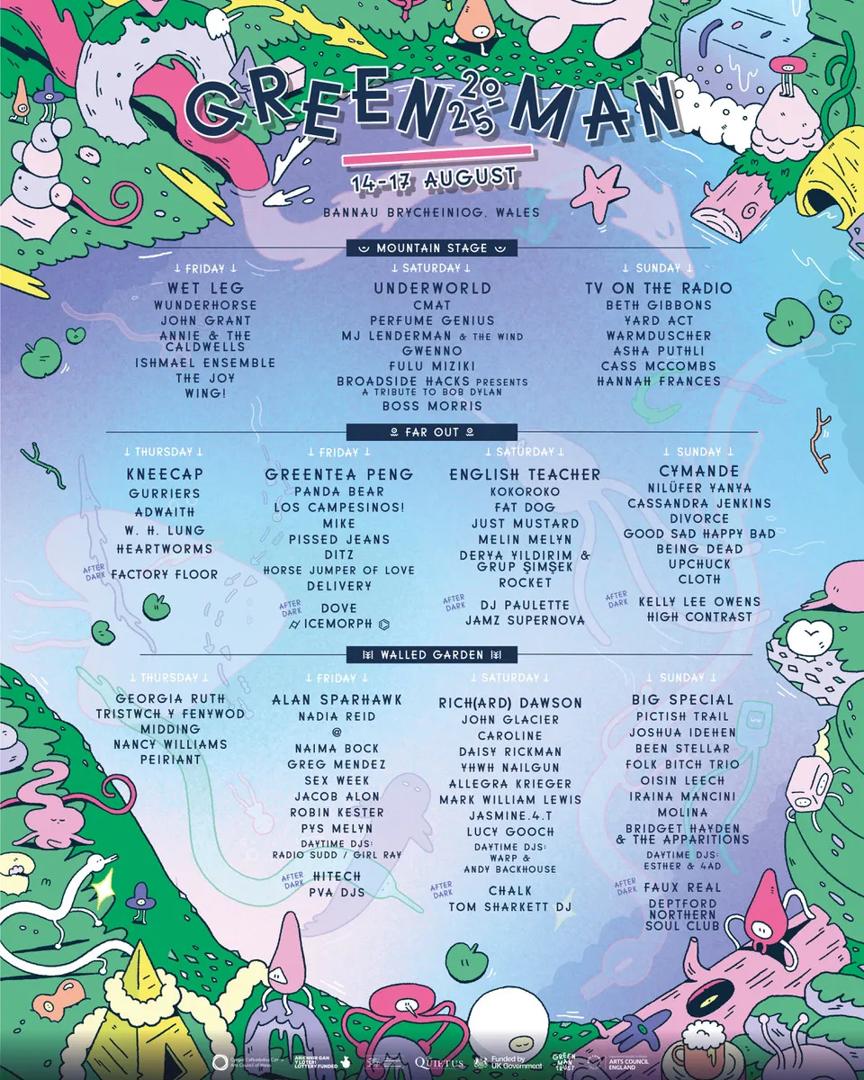 Green Man Festival 2025 poster