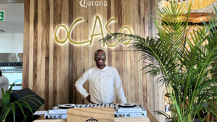 Thabo Ferguson the TkTok famous server at Ocaso Rosebank 