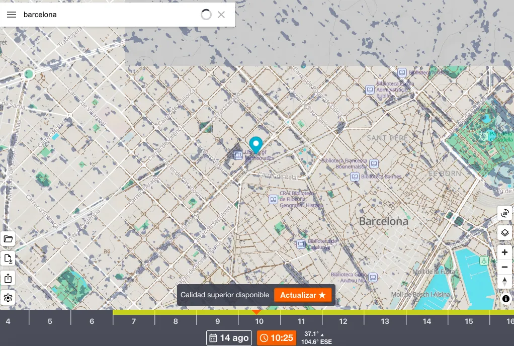 mapa ombra