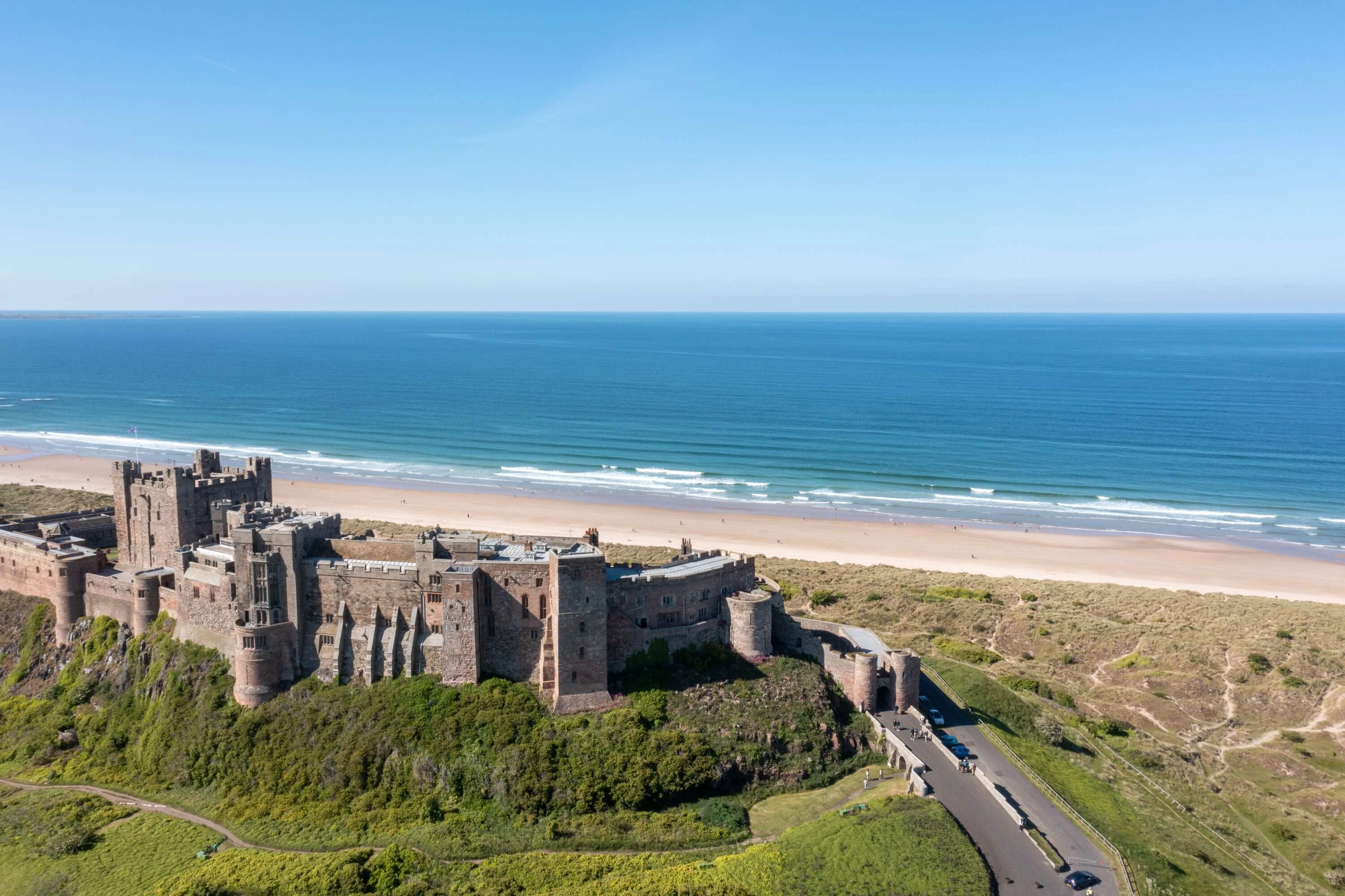 An image of Bamburgh Castle in Northumberland