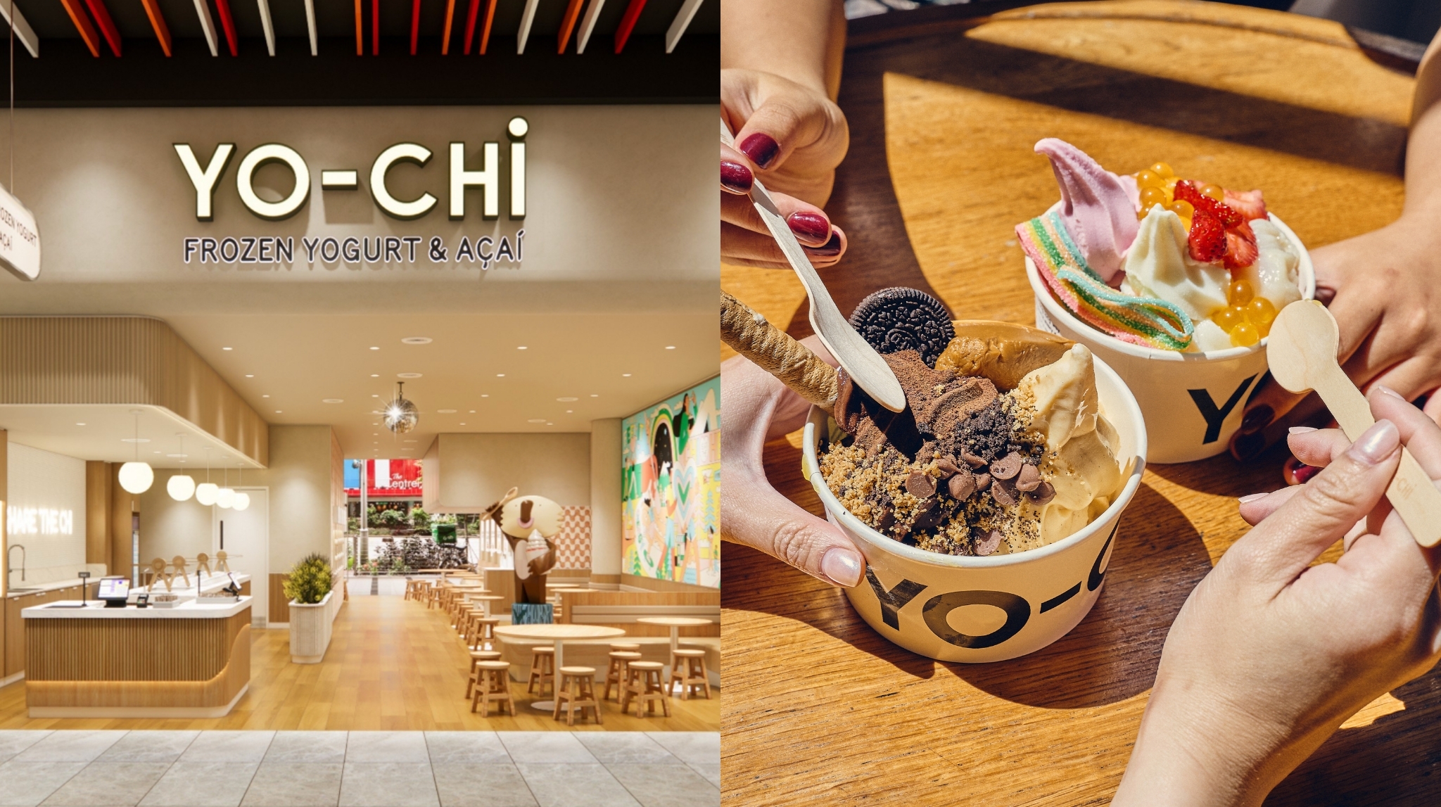 Famous Australian frozen yoghurt brand Yo-Chi opens in Singapore with 10 flavours and over 30 toppings